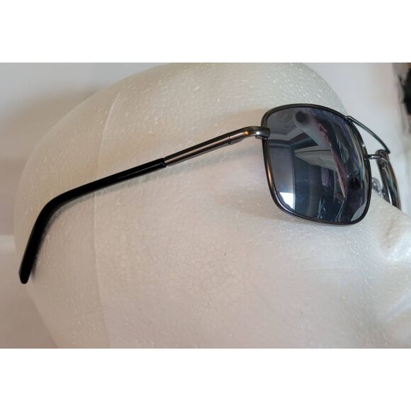 Foster Grant Polarized Silver Mirrored Aviator Sunglasses Scratch Impact Resist - Picture 5 of 8